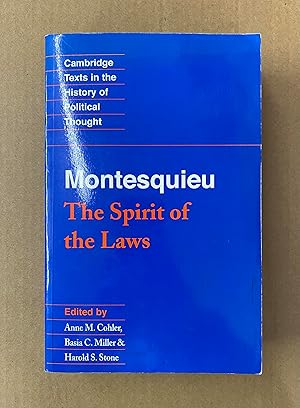 Seller image for Montesquieu: The Spirit of the Laws (Cambridge Texts in the History of Political Thought) for sale by Fahrenheit's Books