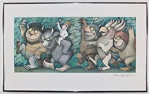 Seller image for MAURICE SENDAK ~ WHERE THE WILD THINGS ARE, ORIGINAL FRAMED SIGNED PRINT for sale by Meier And Sons Rare Books
