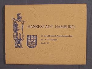 Hansestadt Hamburg: 10 Großformat-Ansichtskarten in I a Tiefdruck. Serie II. Leporello.