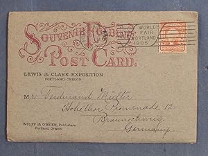 Souvenir Foldine Post Card. Lewis & Clark Exposition. Portland, Oreg.on. 24 views as leporello