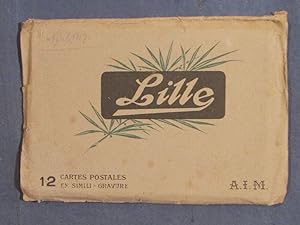 Lille. 12 cartes postales en simili gravure