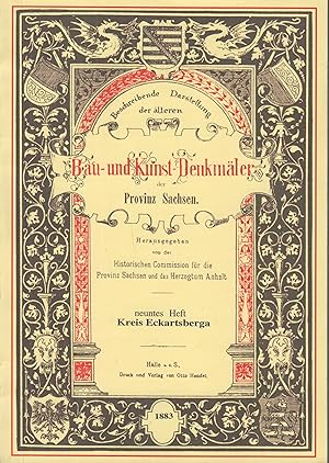 Seller image for Beschreibende Darstellung der lteren Bau- und Kunstdenkmler der Provinz Sachsen - Kreis Eckartsberga for sale by Leipziger Antiquariat