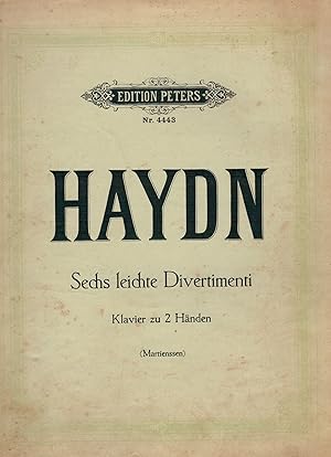 Bild des Verkufers fr Joseph Haydn: Sechs leichte Divertimenti. Klavier zu 2 H?nden zum Verkauf von Antiquariat Hans Wger