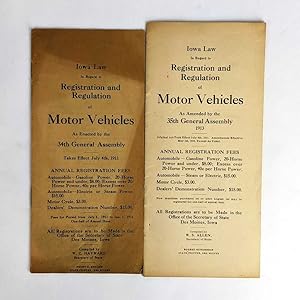Iowa Law in Regard to Registration and Regulation of Motor Vehicles (2 Volumes)