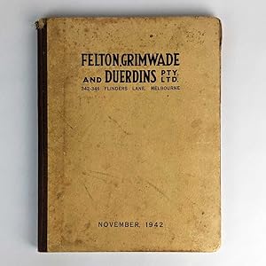 Felton, Grimwade and Duerdins Pty Ltd.: Wholesale Druggists and Manufacturing Chemists: Prices Cu...