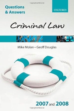 Image du vendeur pour Criminal Law (Blackstone's Law Q&A) mis en vente par WeBuyBooks