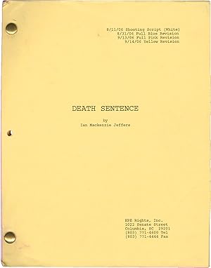 Bild des Verkufers fr Death Sentence (Original screenplay for the 2007 film) zum Verkauf von Royal Books, Inc., ABAA