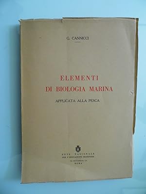 ELEMENTI DI BIOLOGIA MARINA APPLICATA ALLA PESCA