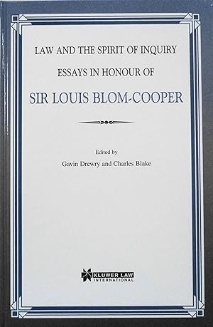 Imagen del vendedor de Law and the Spirit of Inquiry:Essays in Honour of Sir Louis Blom-Cooper, QC a la venta por School Haus Books