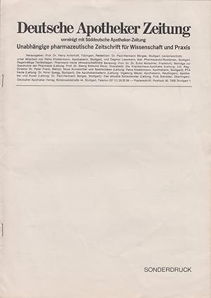 Erinnerungen aus meiner Stuttgarter Dozentenzeit 1931-1935. [Aus: Deutsche Apotheker Zeitung, 119...
