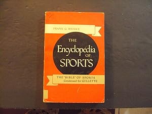 Imagen del vendedor de The Encyclopedia Of Sports pb Frank G Menke 1955 1st A.S. Barnes Co Print a la venta por Joseph M Zunno