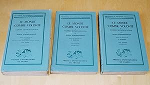 Le Monde comme volonté et comme représentation  traduit en français par A. Burdeau 3 tomes