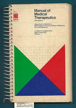 Imagen del vendedor de Manual of Medical Therapeutics a la venta por BOOKSTALLblog