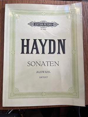 Haydn Sonaten für Klavier zu 2 Händen. Auswahl. Urtext. (Edition Peters 11558) Nach dem Urtext ne...
