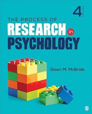 Imagen del vendedor de Process of Research in Psychology a la venta por AHA-BUCH GmbH