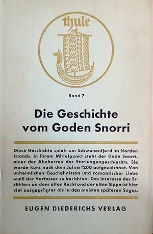 Die Geschichte vom Goden Snorri, Thule - Altnordische Dichtung und Prosa: Siebenter Band (VII)