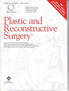 Imagen del vendedor de Plastic and Reconstructive Surgery Volume 115 No. 5 April 15, 2005 a la venta por Never Too Many Books