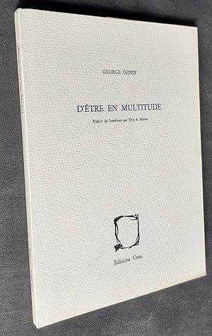 Image du vendeur pour D'tre en multitude - mis en vente par Le Livre  Venir