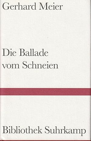 Bild des Verkufers fr Die Ballade vom Schneien. Roman. zum Verkauf von Antiquariat Immanuel, Einzelhandel