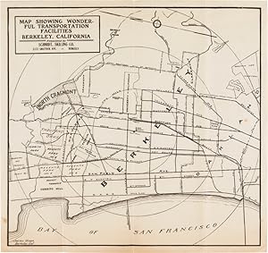 MAP SHOWING WONDERFUL TRANSPORTATION FACILITIES BERKELEY, CALIFORNIA