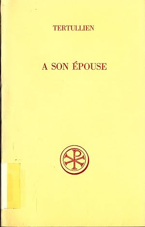 Immagine del venditore per A son epouse Introduction Texte Critique Traduction et Notes de Charles Munier venduto da avelibro OHG