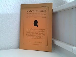 Imagen del vendedor de Kant Studien. Philosophische Zeitschrift, begrndet von Hans Vaihinger. Band 50 Heft 3 a la venta por ABC Versand e.K.