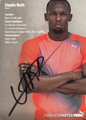 Image du vendeur pour Usain Bolt Autograph | signed photographs mis en vente par Markus Brandes Autographs GmbH