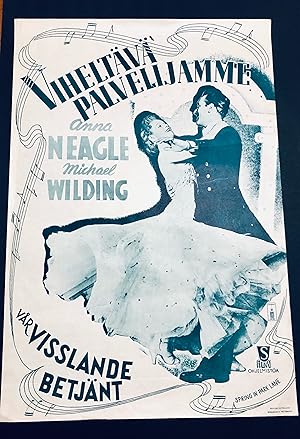 Seller image for Anna Neagle in SPRING IN PARK LANE- Vintage Movie Poster from 1949 for sale by Northern Lights Rare Books and Prints