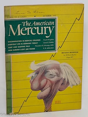 Imagen del vendedor de The American Mercury, Vol. 61, October 1945, No. 262 a la venta por Bolerium Books Inc.