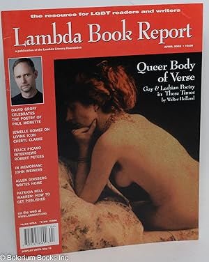 Imagen del vendedor de Lambda Book Report: a review of contemporary gay & lesbian literature vol. 10, #9, April 2002: Queer Body of Verse a la venta por Bolerium Books Inc.