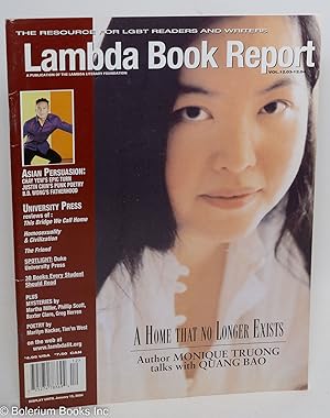 Bild des Verkufers fr Lambda Book Report: a review of contemporary gay & lesbian literature vol. 12, #3&4, Oct.-Nov., 2003: A Home That No Longer Exist: Monique Trong talks with Quang Bao zum Verkauf von Bolerium Books Inc.