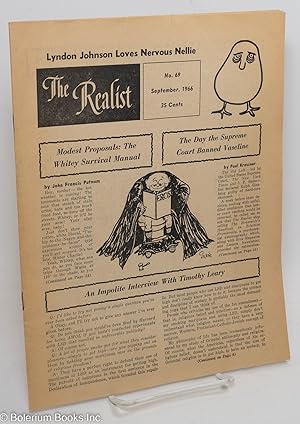 Seller image for The Realist: #69: An impolite interview with Timothy Leary for sale by Bolerium Books Inc.