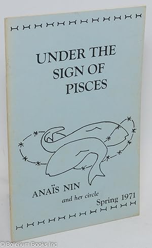 Seller image for Under the Sign of Pisces: Anas Nin & her circle: vol. 2, #2, Spring 1971: From Diary 4: Varda for sale by Bolerium Books Inc.