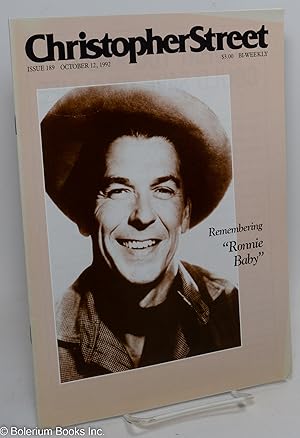 Imagen del vendedor de Christopher Street: #189, October 12, 1992: Remembering Ronnie Baby [Reagan] a la venta por Bolerium Books Inc.