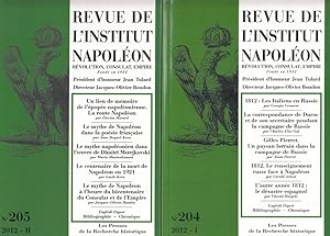 Seller image for Revue de l' Institut Napoleon. No. 204 / 205 - Anne 2012 - I /II.- Rvolution, Consulat, Empire. Fond en 1932. for sale by Antiquariat Carl Wegner