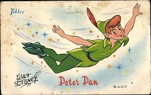Bild des Verkufers fr Ansichtskarte / Postkarte Walt Disney, Peter Pan, Chocolats Tobler, Reklame zum Verkauf von akpool GmbH