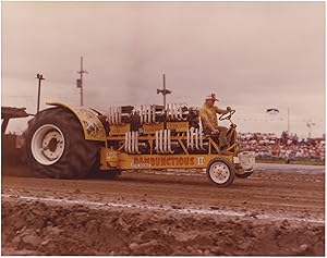 Archive of 148 original vernacular photographs of custom truck and tractor pulls