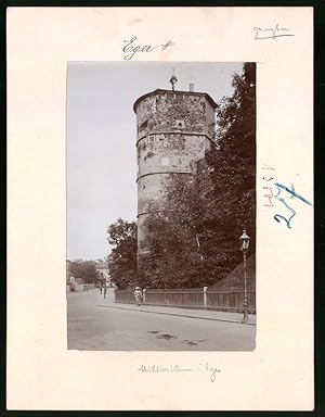 Fotografie Brück, Sohn Meissen, Ansicht Eger, Partie am Mühltorturm