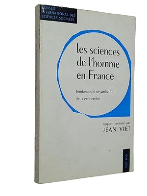 Immagine del venditore per Les Sciences de l'homme en France, tendances et organisation de la recherche venduto da Librairie Douin