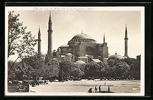 Bild des Verkufers fr Ansichtskarte Konstantinopel, Hagia-Sophia-Moschee zum Verkauf von Bartko-Reher