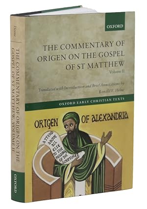 Bild des Verkufers fr The Commentary of Origen on the Gospel of St Matthew: Volume II zum Verkauf von Prior Books Ltd