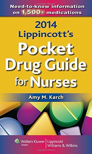Bild des Verkufers fr 2014 Lippincott's Pocket Drug Guide for Nurses zum Verkauf von WeBuyBooks