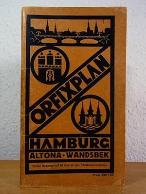 Orfixplan Hamburg, Altona und Wandsbek mit nächster Umgebung. Kleine Ausgabe mit 16 Karten und St...