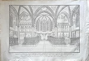 Prospetto interno dell'abside e coro della Basilica Superiore di S. Francesco d'Asisi de'Padri Mi...