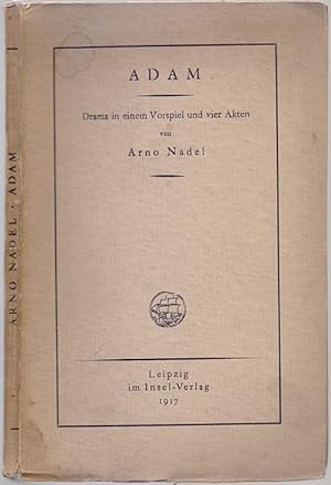 Image du vendeur pour Adam. Drama in einem Vorspiel und vier Akten. mis en vente par Antiquariat Dwal