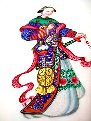 Recueil XIXe de peintures originales chinoises (costumes féminins)