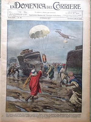 La Domenica del Corriere 16 Ottobre 1927 Chicago Mayor Belgrano Romano Mussolini