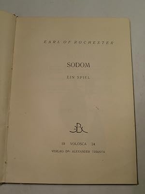 Bild des Verkufers fr Sodom - ein Spiel zum Verkauf von ANTIQUARIAT Franke BRUDDENBOOKS
