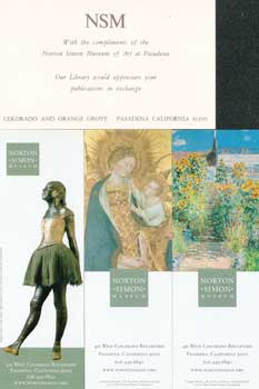 Bild des Verkufers fr The Branchini Madonna, The Artist's Garden at Vetheuil, Little Dancer aged Fourteen. 2002: Giovanni di Paolo, Claude Monet, Edgar Degas. (artists) zum Verkauf von Wittenborn Art Books