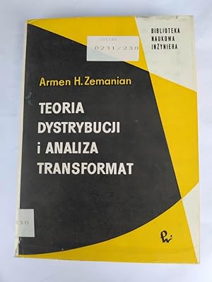 Imagen del vendedor de TEORIA DYSTRYBUCJI I ANALIZA TRANSFORMAT. a la venta por TraperaDeKlaus